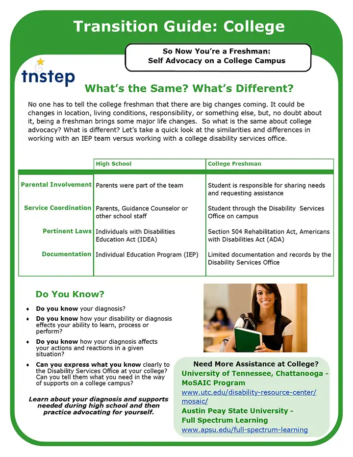 Transition Guide: College