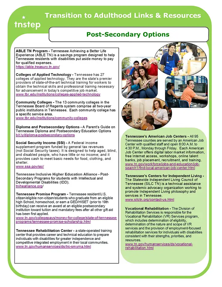 Transition to Adulthood Links & Resources