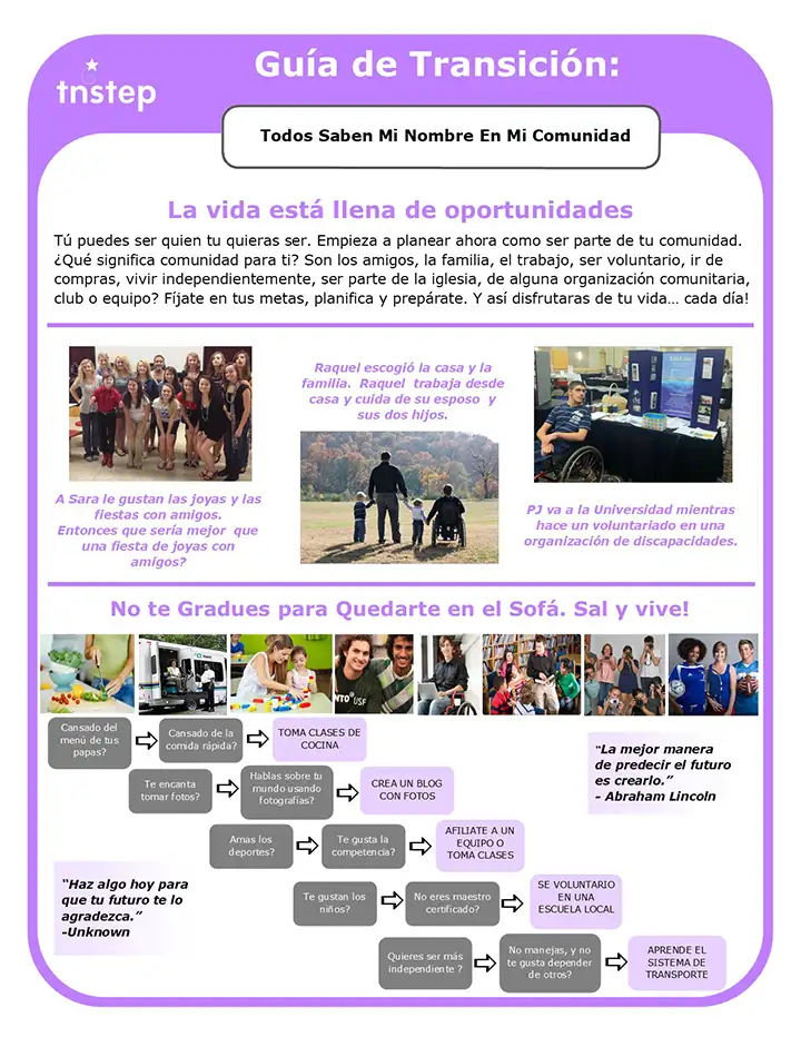 Guía de Transición: Comunidad (Transition Guide: Community)