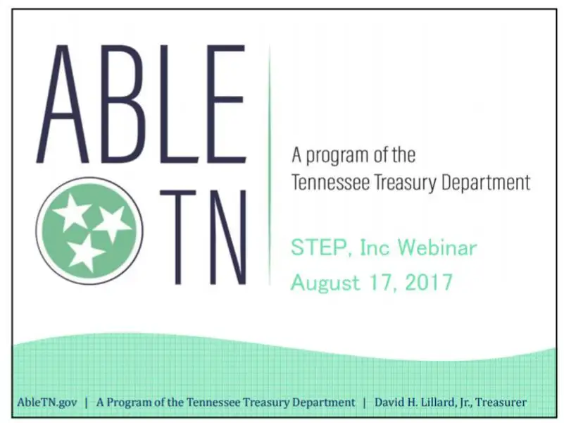 Able TN: Achieving a Better Life Experience in Tennessee - TNSTEP Lunchtime Leaders Series