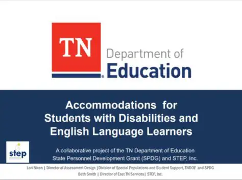 Accommodations for Students with Disabilities and English Language Learners (SPDG)