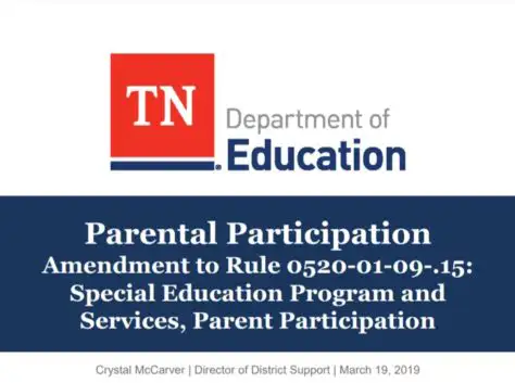 Tennessee Dept. of Education Rule Change on Draft IEPs - TNSTEP's Lunchtime Leaders Webinar