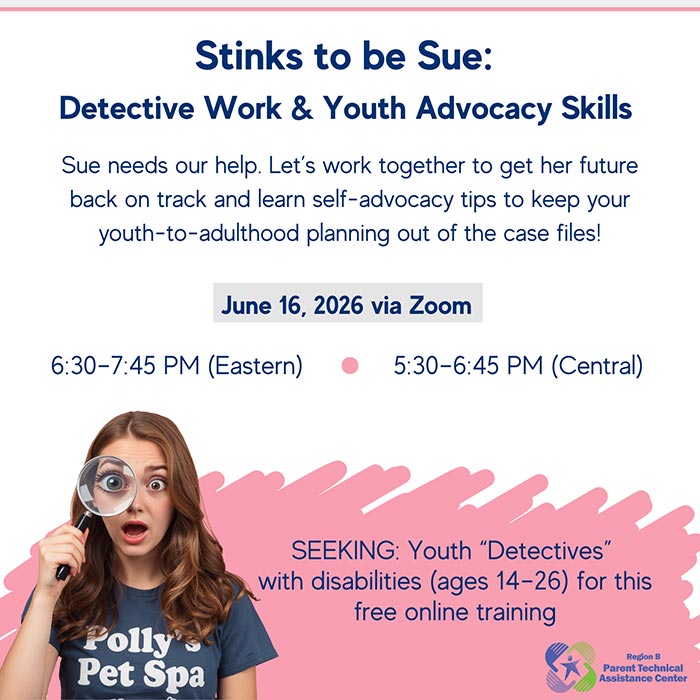Stinks to be Sue Youth Training flyer